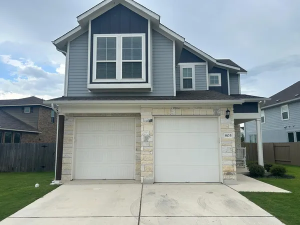 a front view of a house