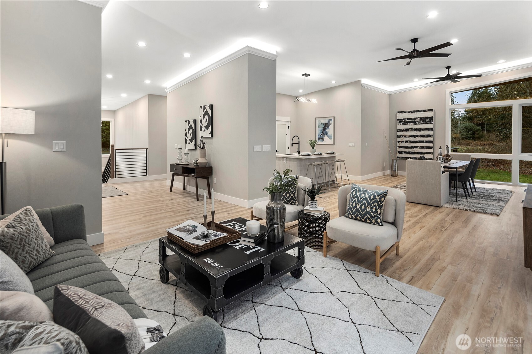 16250 Southeast Lake Moneysmith Road Auburn, WA 98092 - Photo 6 of 40 a living room with furniture and wooden floor