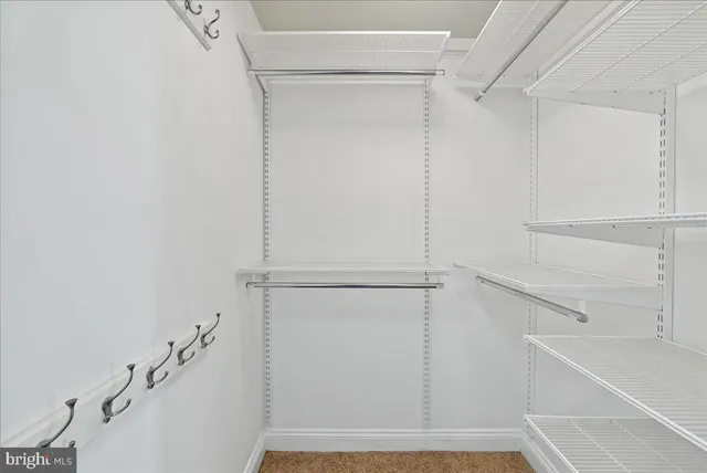 a view of walk in closet