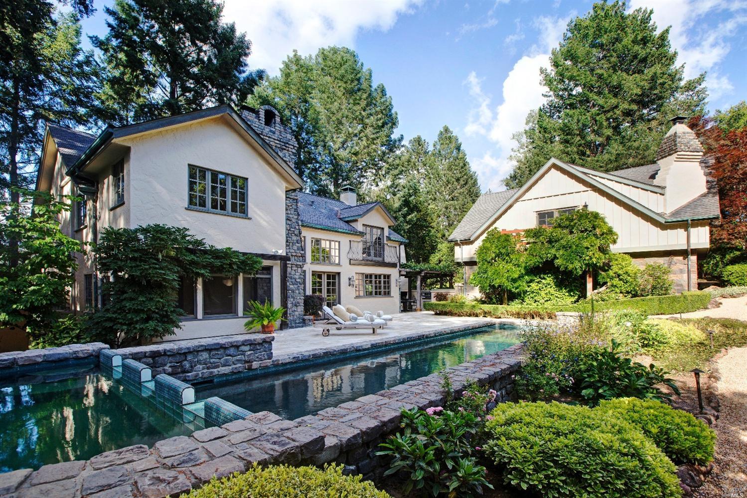 1900 Ridgeview Lane St. Helena, CA 94574 - Photo 1 of 1 a front view of a house with a yard and potted plants