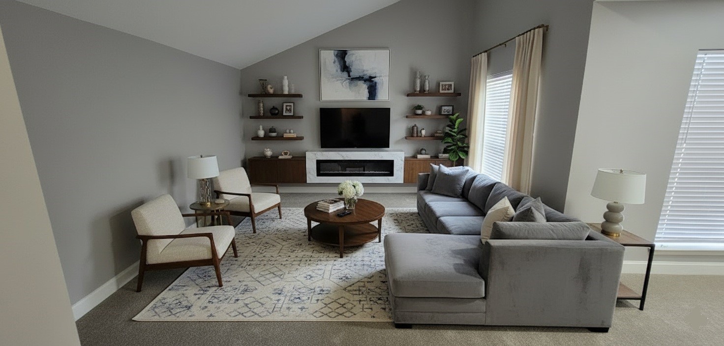 6502 Trail Valley Way Houston, TX 77086 - Photo 8 of 24 a living room with furniture and a flat screen tv
