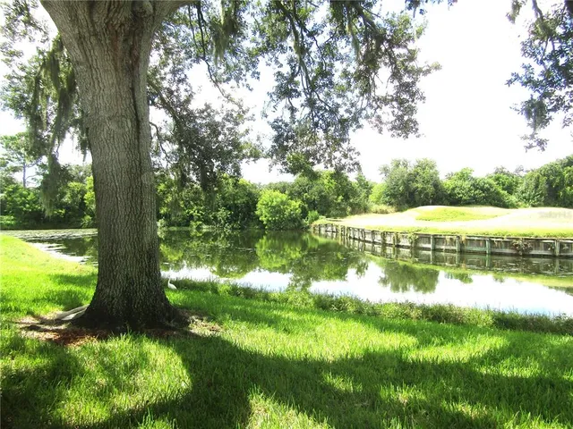 a view of lake with lots of trees