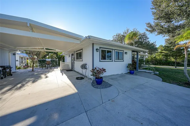 a view of a house with a patio