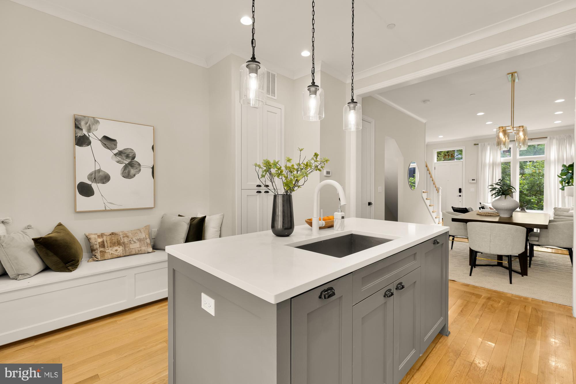 415 Guethler's Way Washington, DC 20003 - Photo 11 of 32 a view of living room and kitchen