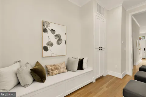 a bed room with a bed and a couch