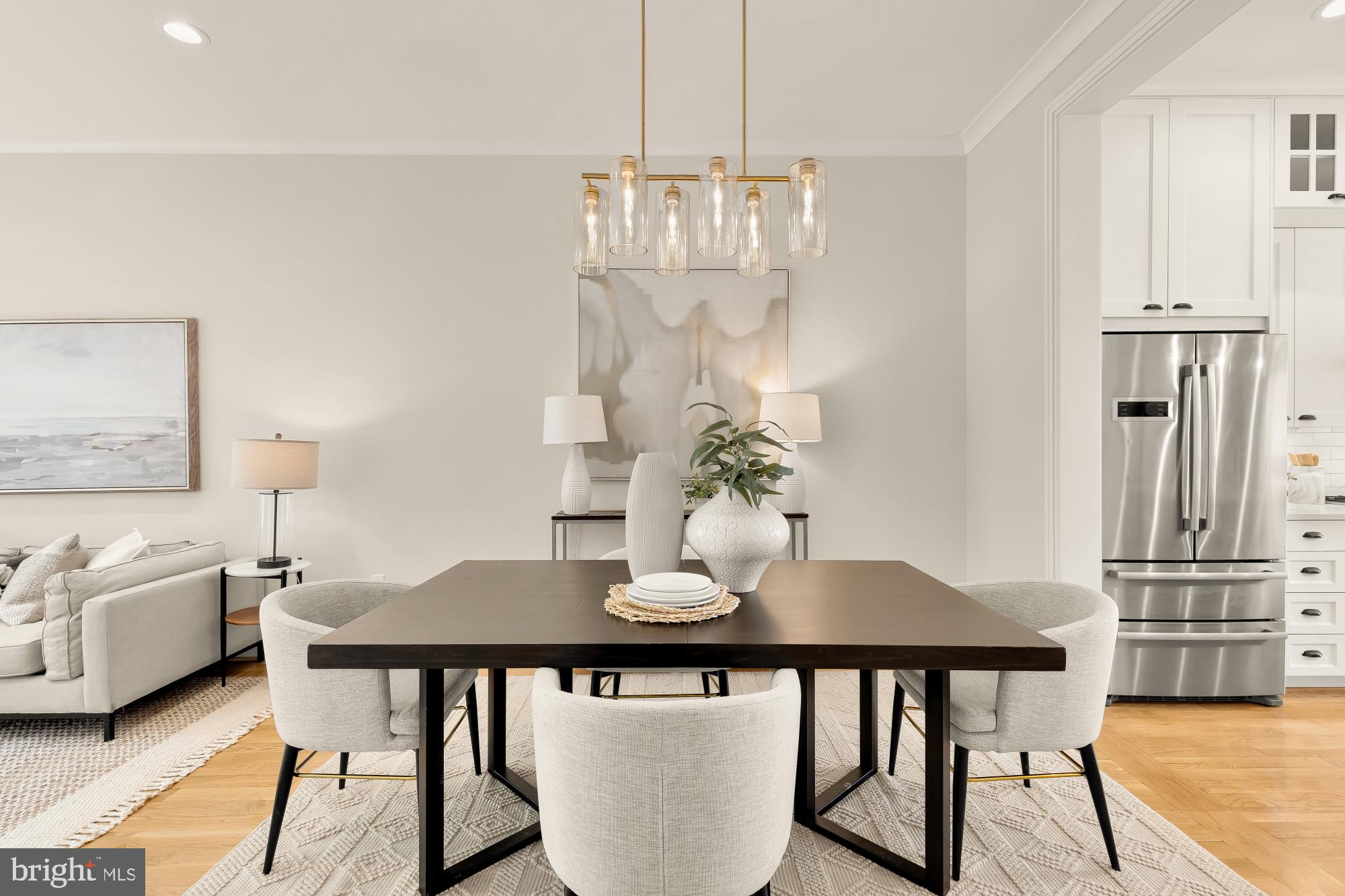 415 Guethler's Way Washington, DC 20003 - Photo 5 of 32 a dining room with furniture and wooden floor