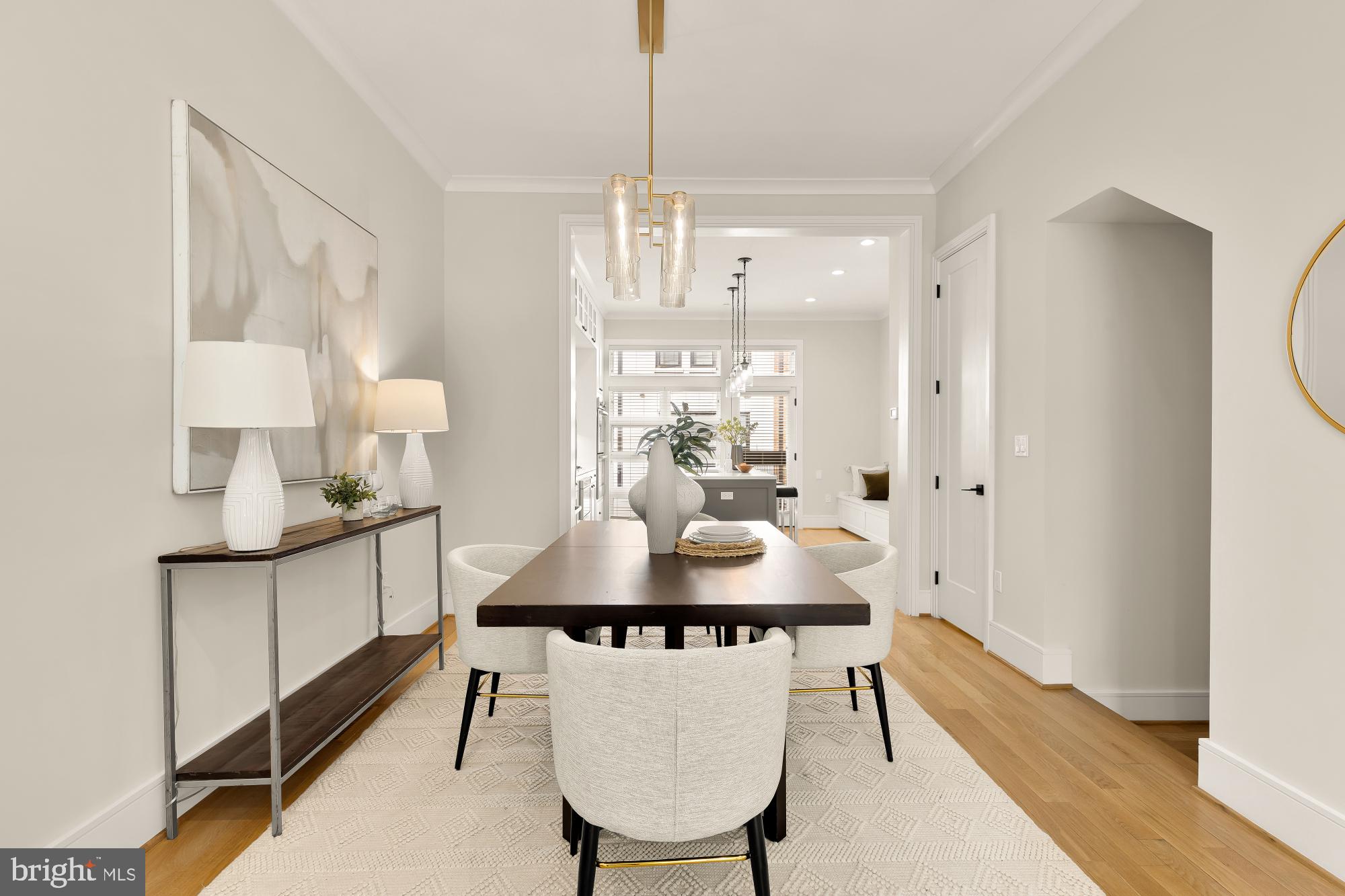 415 Guethler's Way Washington, DC 20003 - Photo 6 of 32 a view of a dining room with furniture and wooden floor