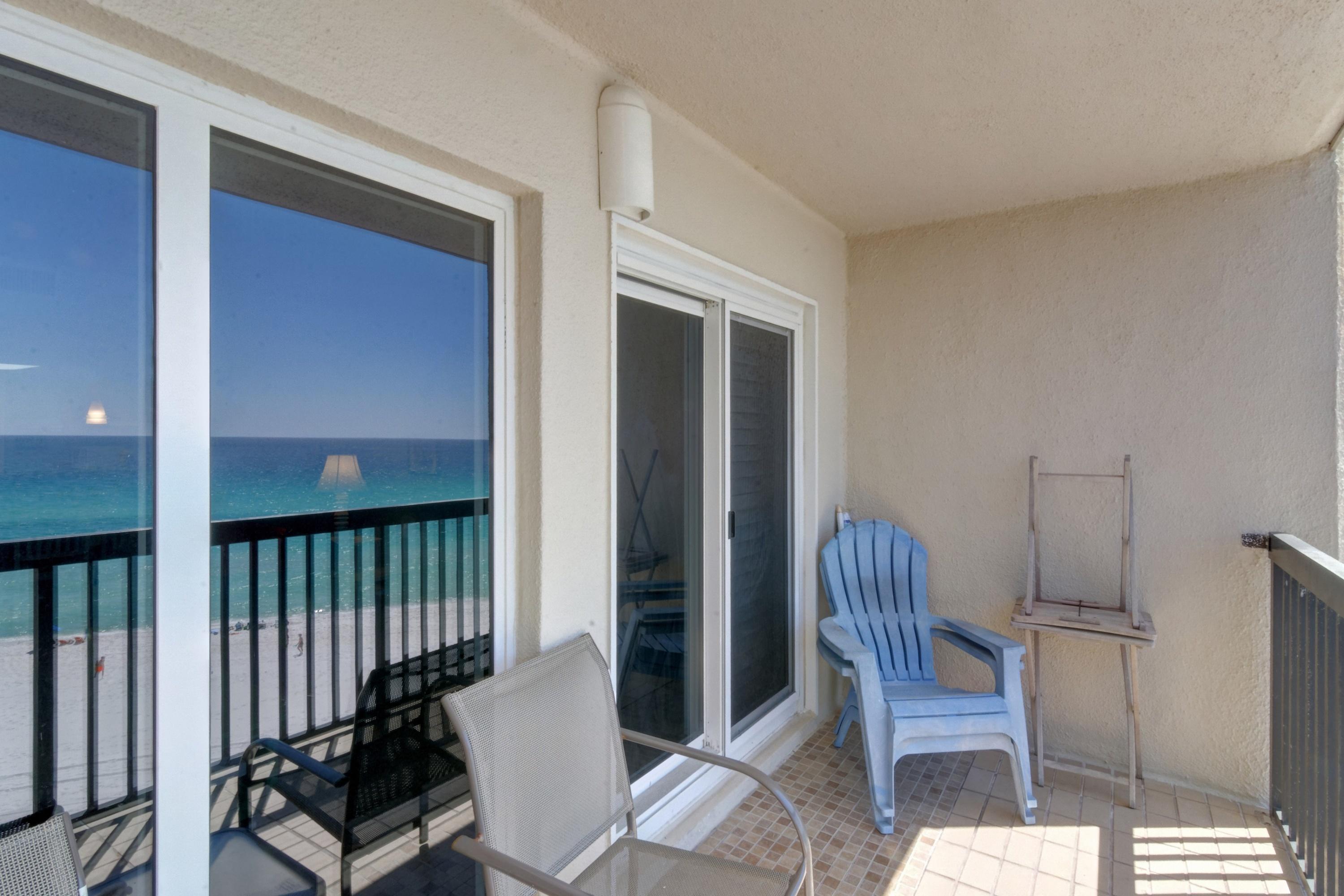 23223 Front Beach Road, Unit 701 Panama City Beach, FL 32413 - Photo 14 of 42 a view of a hallway with seating area