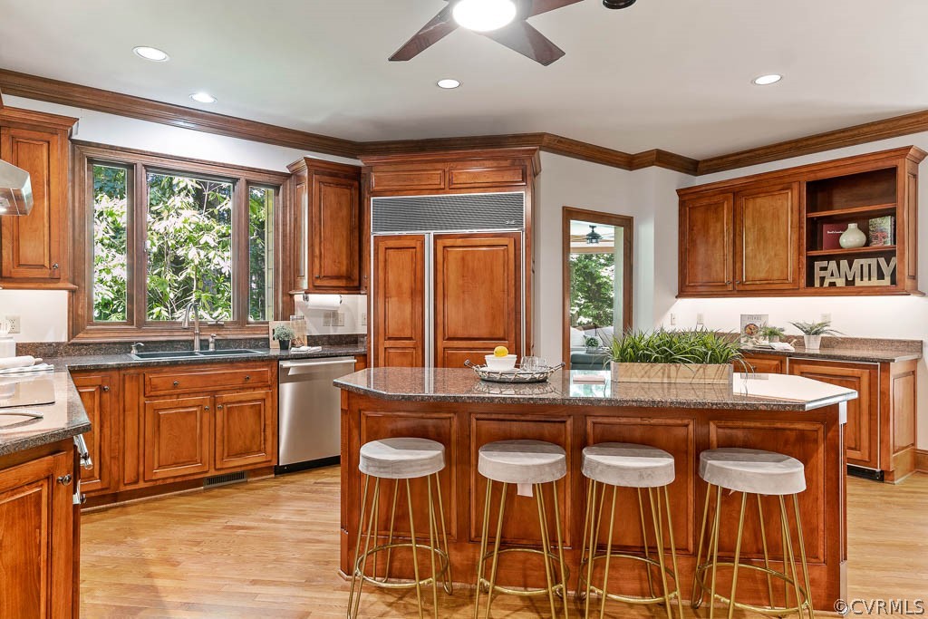 4110 Reeds Landing Circle Midlothian, VA 23113 - Photo 17 of 50 a kitchen with granite countertop lots of counter top space and dining table