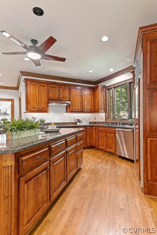 4110 Reeds Landing Circle Midlothian, VA 23113 - Photo 19 of 50 a large kitchen with stainless steel appliances granite countertop a stove a sink dishwasher and a refrigerator