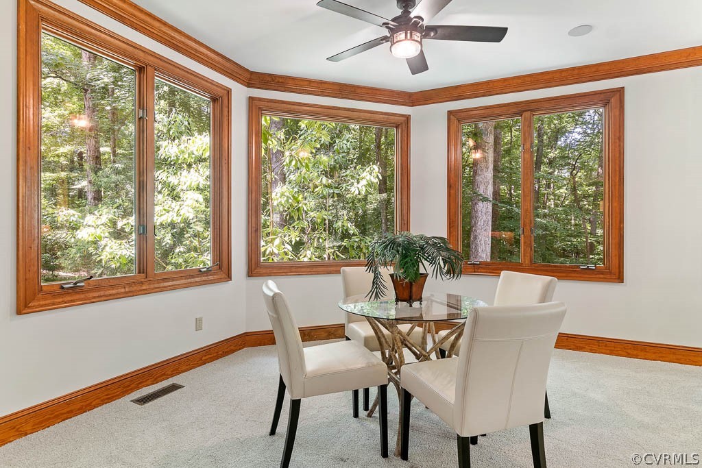 4110 Reeds Landing Circle Midlothian, VA 23113 - Photo 21 of 50 a dining room with furniture window and outside view
