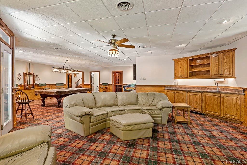 4110 Reeds Landing Circle Midlothian, VA 23113 - Photo 41 of 50 a living room with furniture and kitchen view