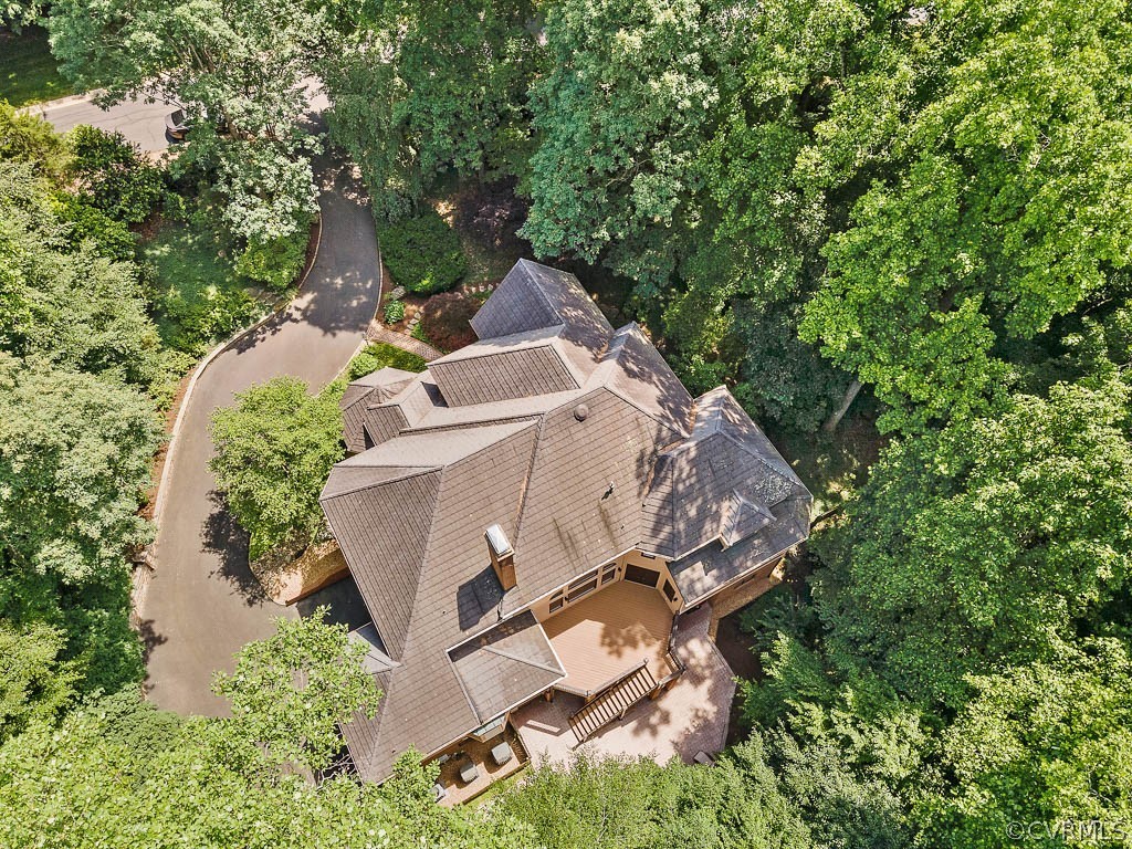 4110 Reeds Landing Circle Midlothian, VA 23113 - Photo 50 of 50 an aerial view of a house with a yard and large trees