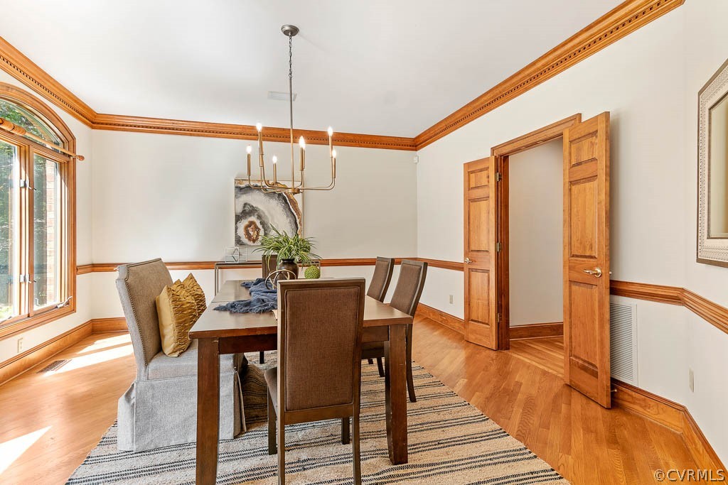 4110 Reeds Landing Circle Midlothian, VA 23113 - Photo 8 of 50 a view of a dining room with furniture window and wooden floor
