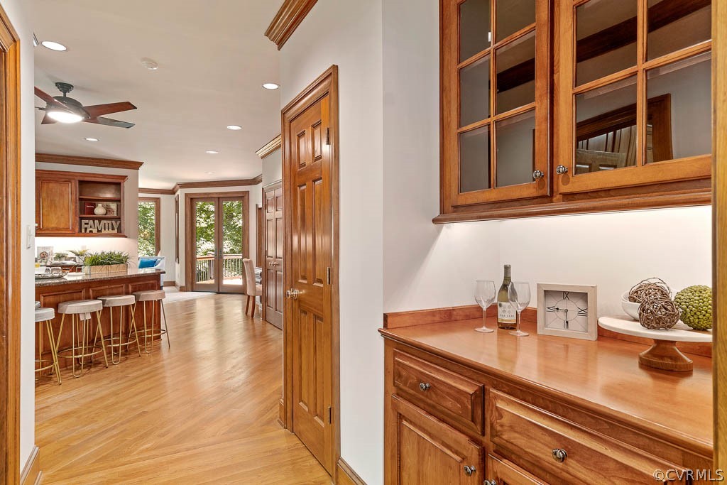 4110 Reeds Landing Circle Midlothian, VA 23113 - Photo 9 of 50 a hallway with dining table and chairs