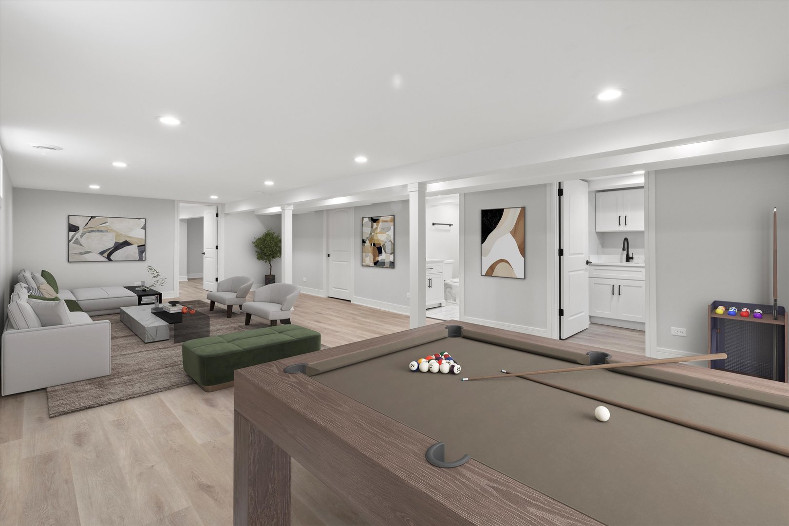 8804 South Fairfield Avenue Evergreen Park, IL 60805 - Photo 20 of 38 a living room with furniture and wooden floor