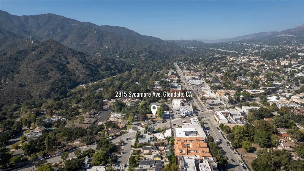 2815 Sycamore Avenue La Crescenta, CA 91214 - Photo 13 of 15 an aerial view of residential house with green space
