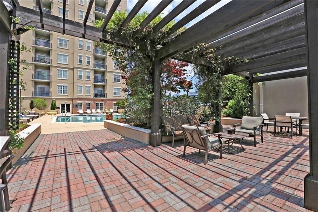 325 East Paces Ferry Road Northeast, Unit 1510 Atlanta, GA 30305 - Photo 28 of 33 a view of outdoor space with seating