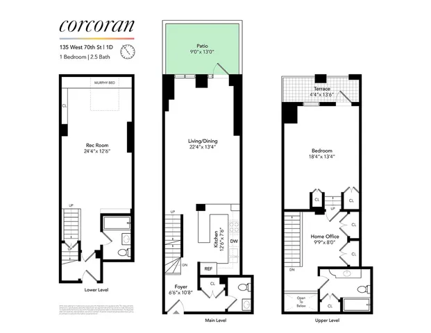 $1,350,000 | 135 West 70th Street, Unit 1D | Upper West Side