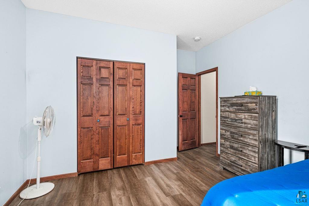 6048 Lakewood Road Duluth, MN 55804 - Photo 51 of 65 Bedroom featuring dark wood-type flooring and a closet