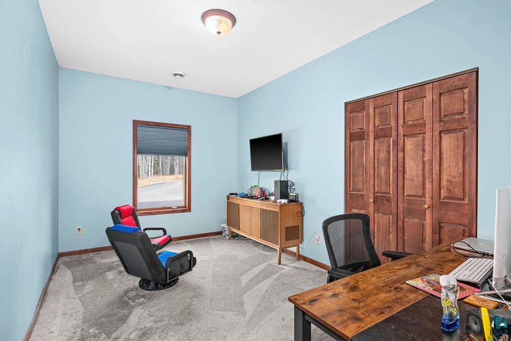6048 Lakewood Road Duluth, MN 55804 - Photo 62 of 65 Office area with carpet and baseboards