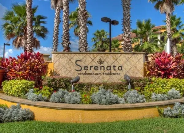 a view of a sign in a yard