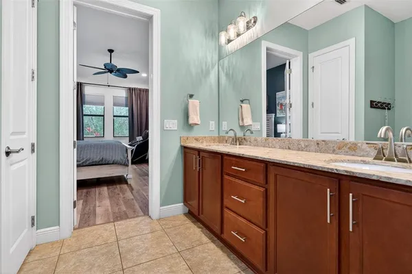 a view of a city and an ocean view