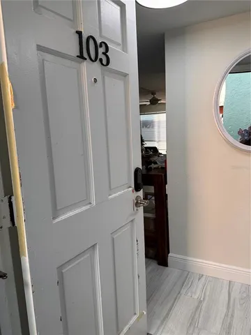 a view of a closet area