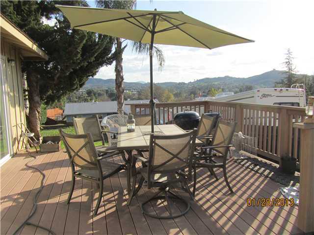 13360 Scotsman Road Lakeside, CA 92040 - Photo 14 of 22 Beautiful views from the deck overlooking the hills and valley!