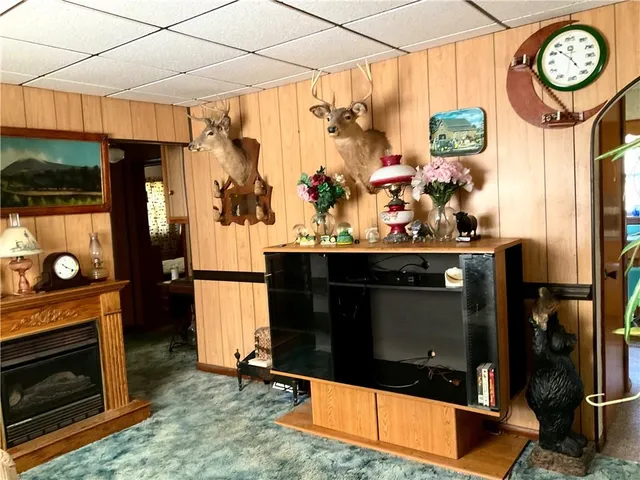 a view of a hallway with entryway