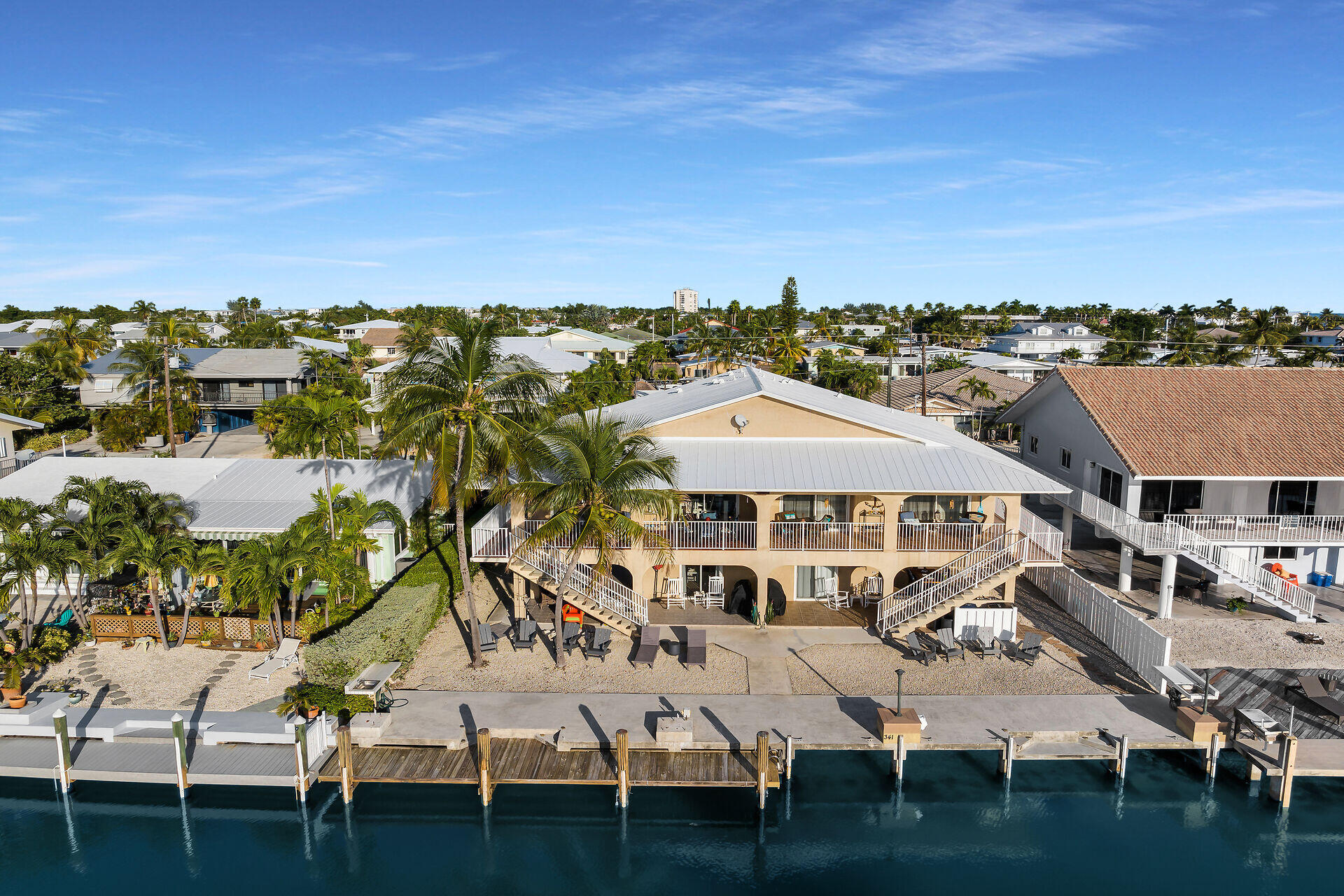 351 10th Street Key Colony Beach, FL 33051 - Photo 40 of 48 a view of a city with lawn chairs