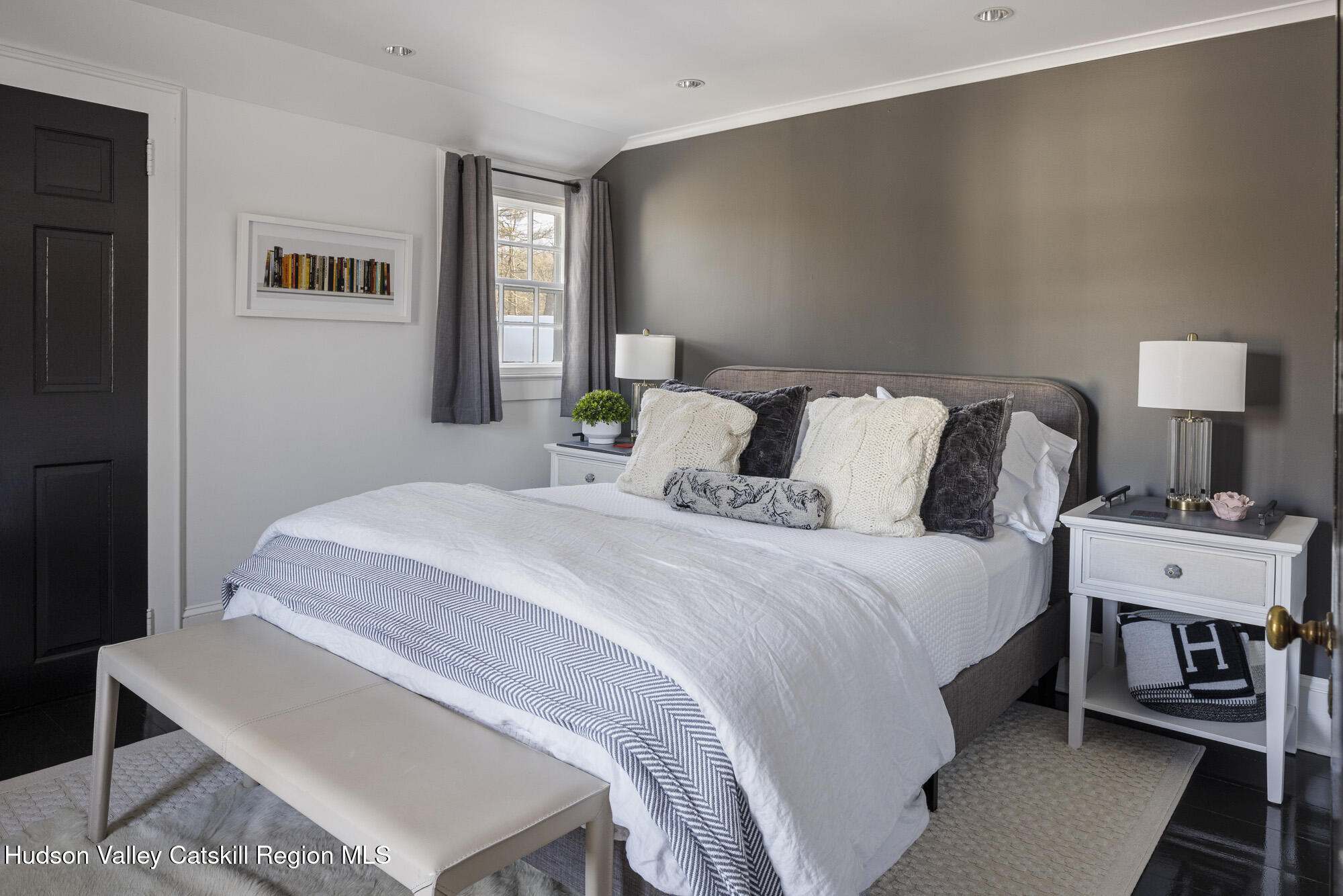 2887 Highway 209 Marbletown, NY 12401 - Photo 22 of 33 a bedroom with a bed and wooden floor