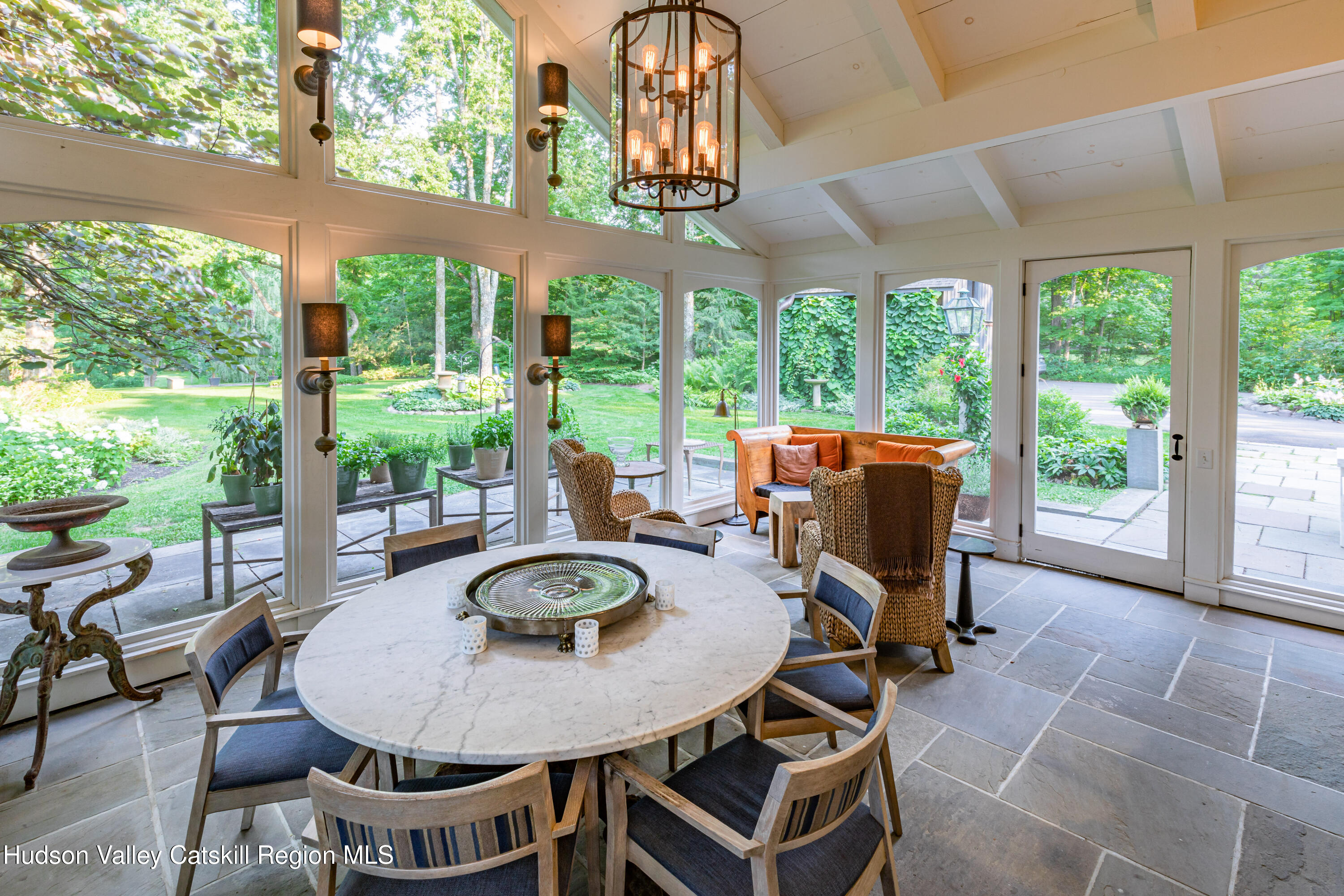 2887 Highway 209 Marbletown, NY 12401 - Photo 6 of 33 a view of a dining room with furniture window and outside view