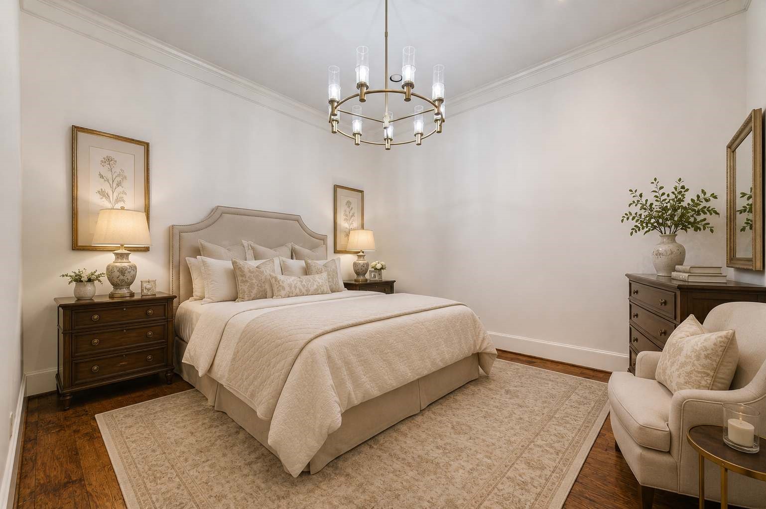 4615 Laurel Street Bellaire, TX 77401 - Photo 25 of 48 Virtually staged 2nd bedroom suite downstairs