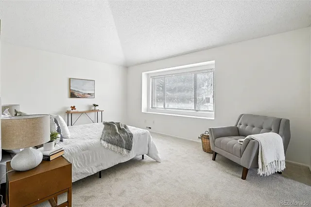 a bed room with furniture and a window