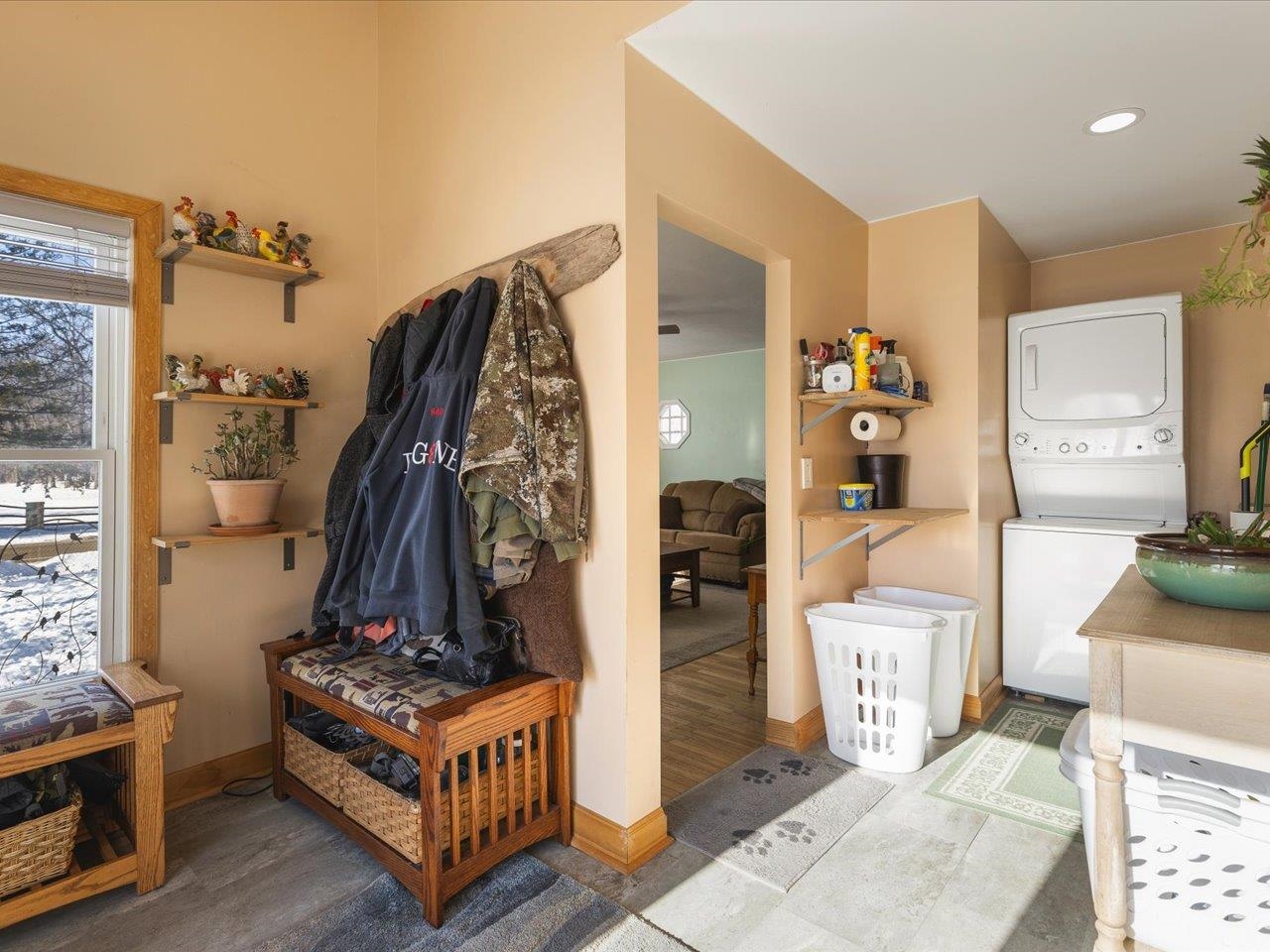 13005 Mitchell Street Shirland, IL 61079 - Photo 19 of 37 a bed room with a bed and a window