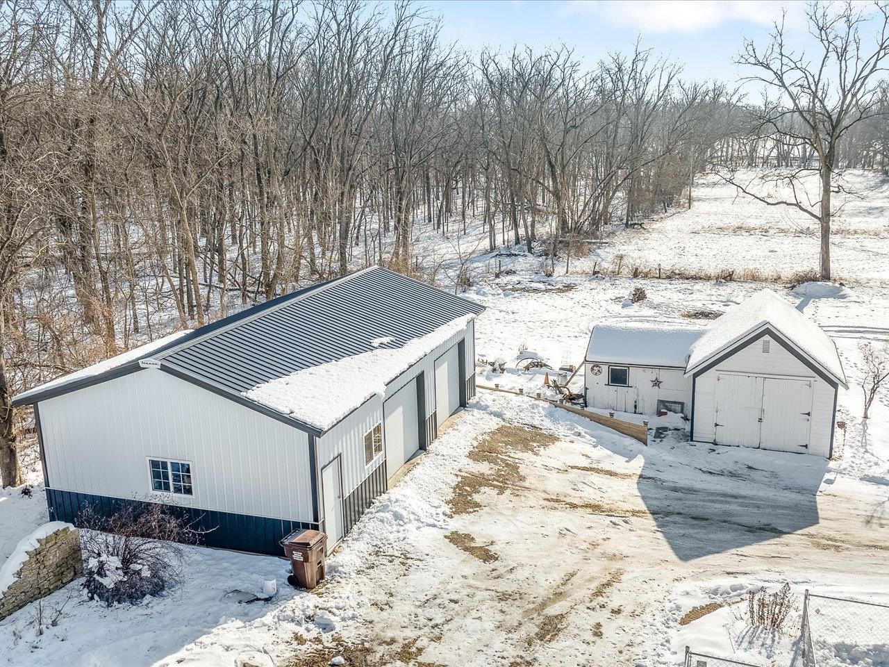 13005 Mitchell Street Shirland, IL 61079 - Photo 35 of 37 a view of a house with snow on the background