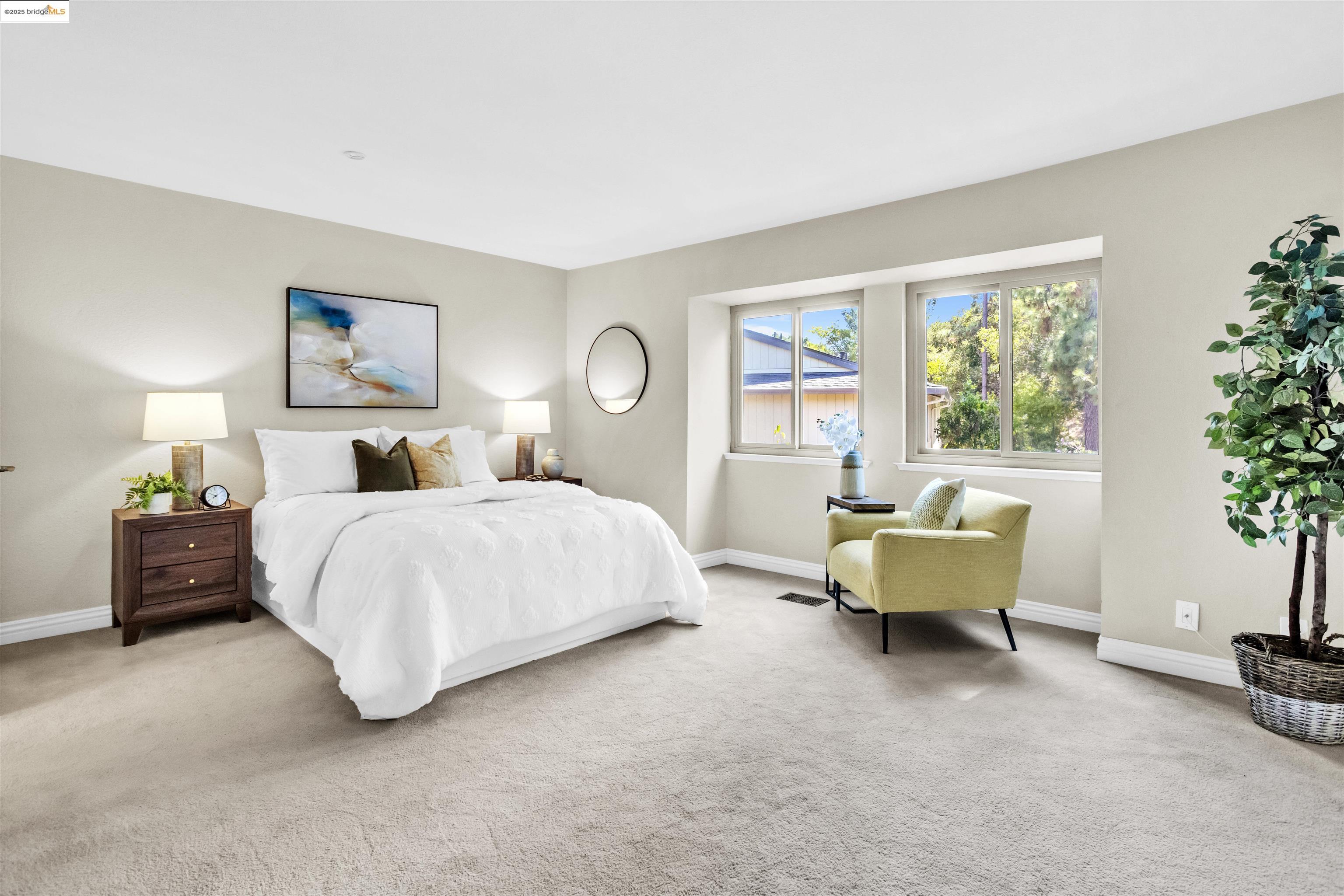 1905 Cannon Place Walnut Creek, CA 94597 - Photo 20 of 40 a spacious bedroom with a bed and a couch