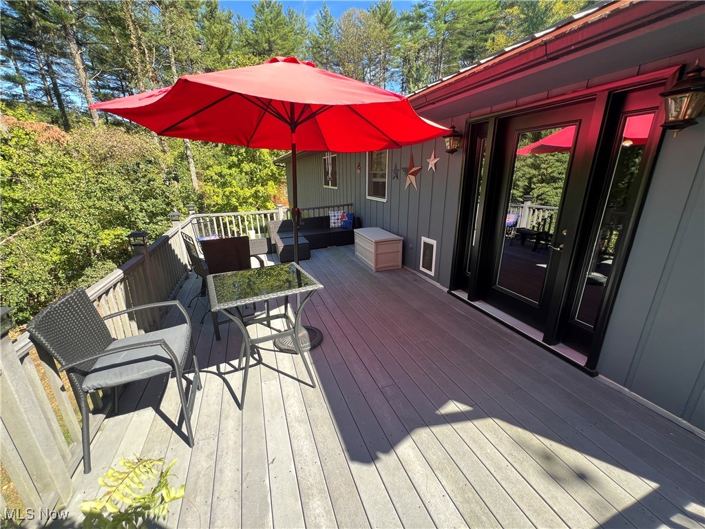 86422 North Bay Road Scio, OH 43988 - Photo 34 of 47 Wooden deck with an outdoor living space
