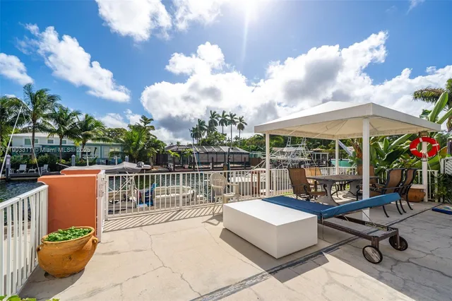 a workspace with furniture and a table