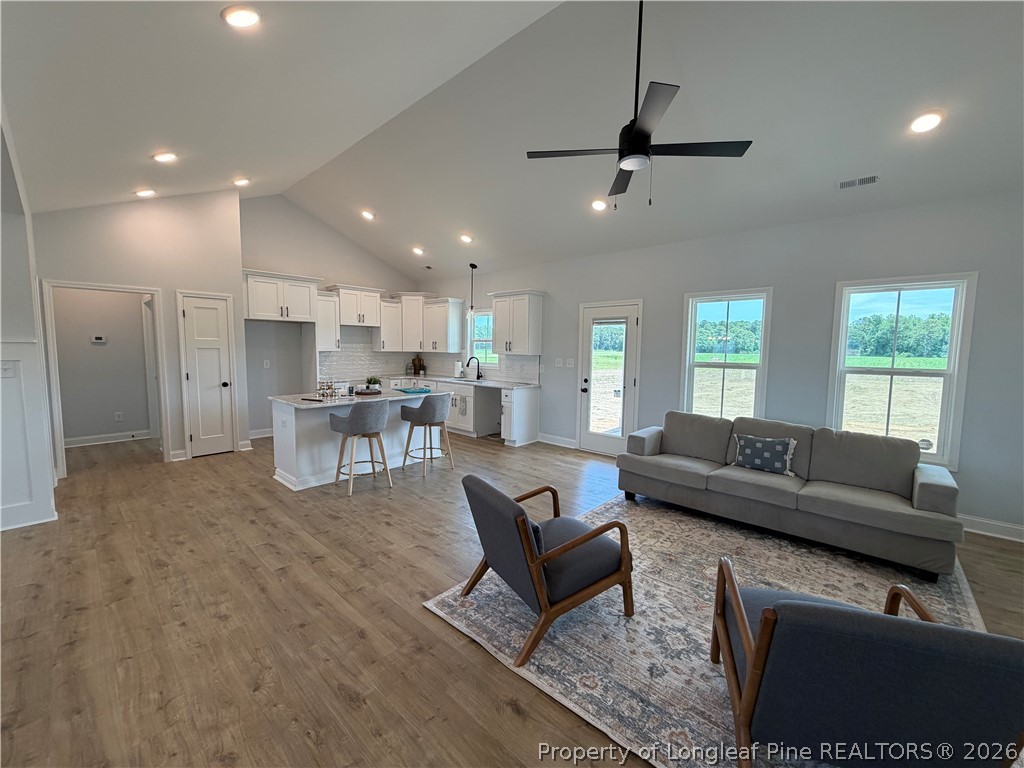 1075 Purdie-Hall Road Tar Heel, NC 28392 - Photo 2 of 28 living and kitchen staged