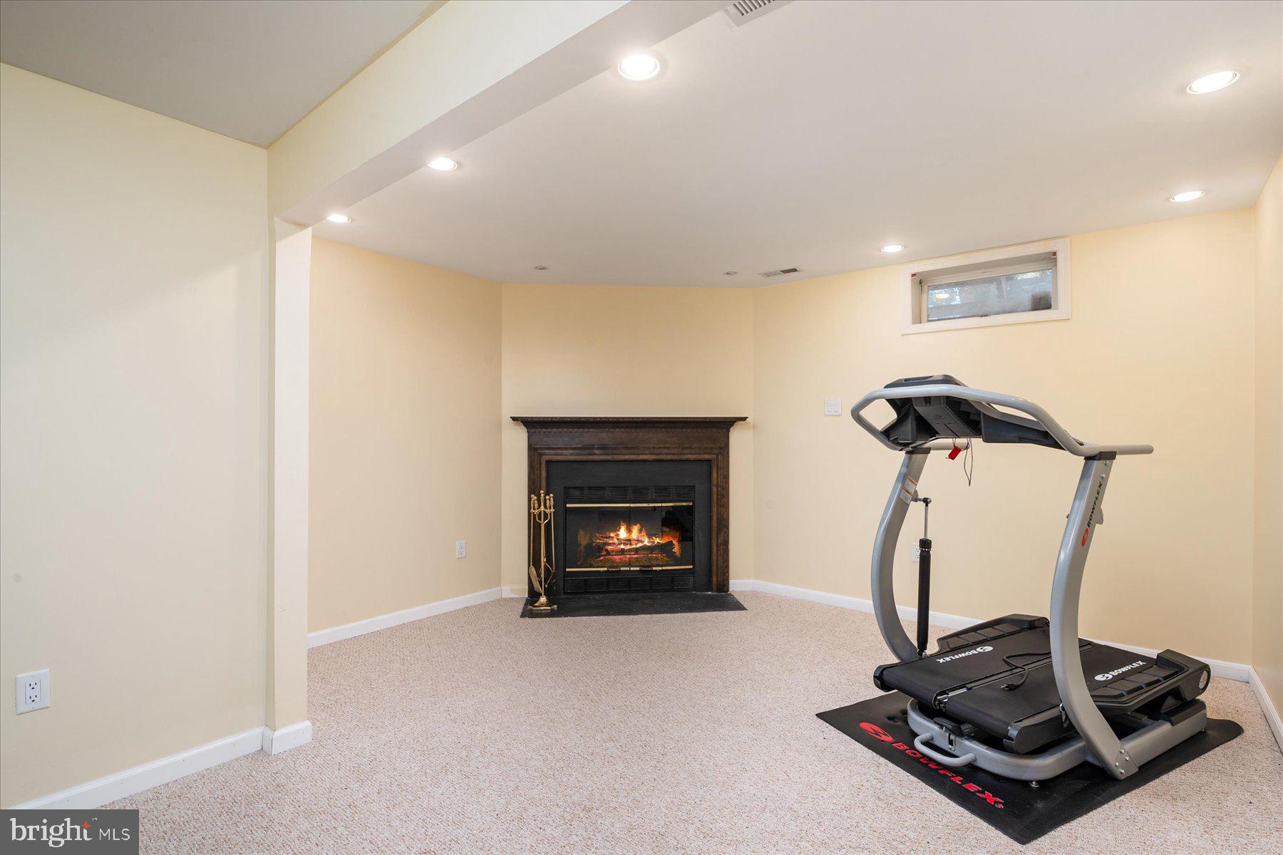 16 Dallington Court Perry Hall, MD 21128 - Photo 19 of 36 Finished basement with fireplace