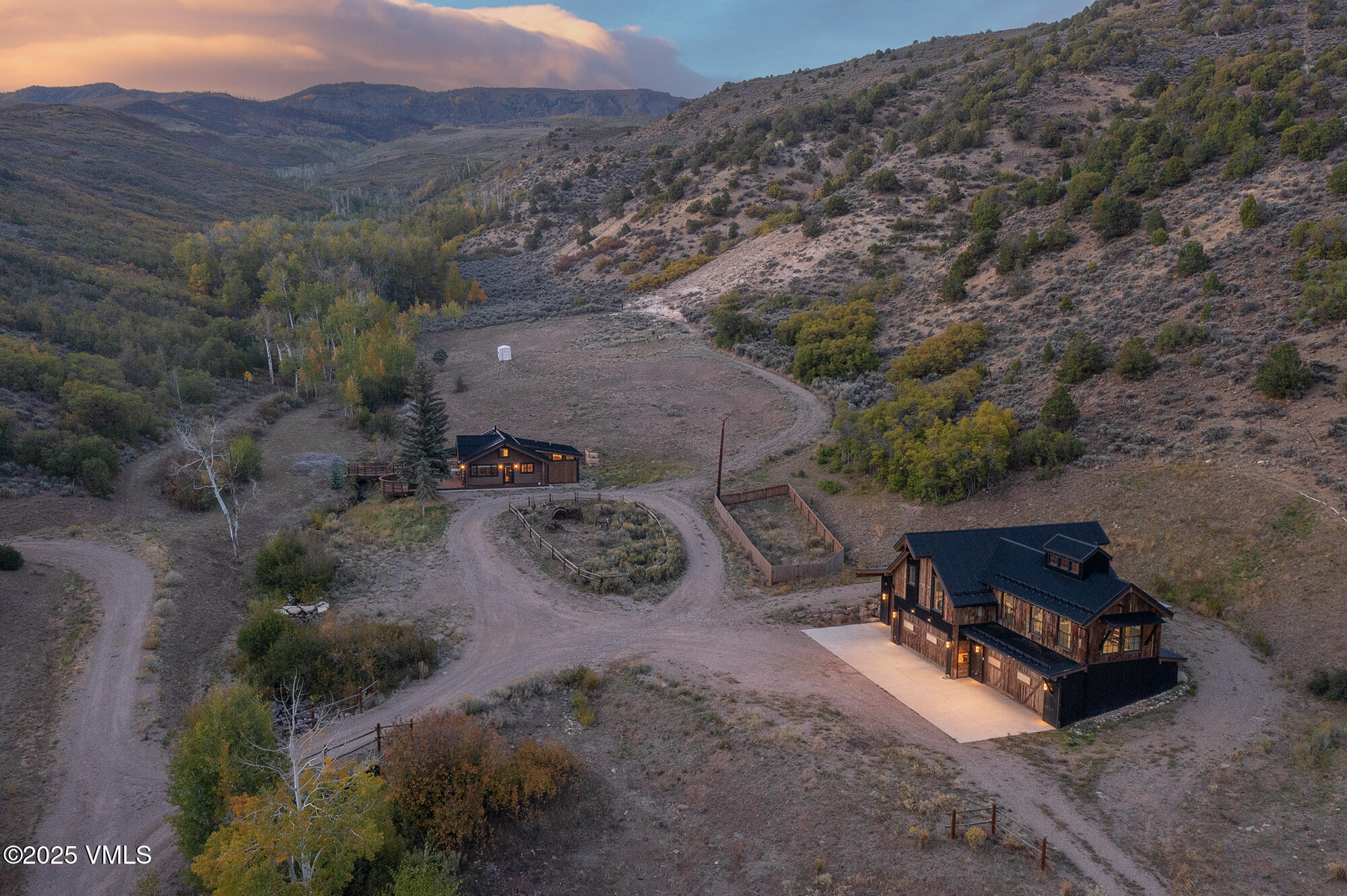 1500 West Sheep Creek Road Gypsum, CO 81637 - Photo 16 of 48 an aerial view of a backyard with mountain view