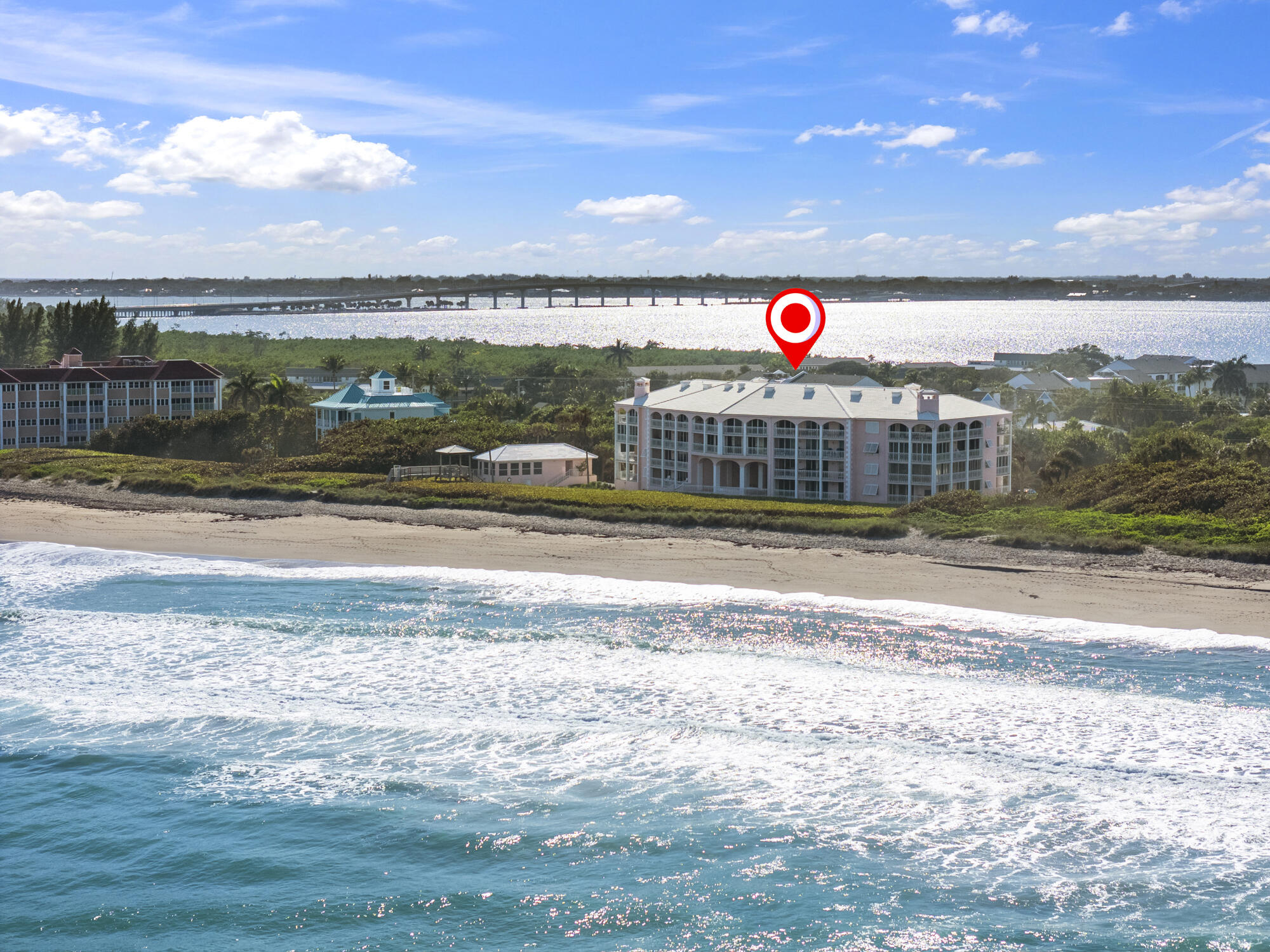 1701 Northeast Ocean Boulevard, Unit 103 Stuart, FL 34996 - Photo 23 of 26 Building Beach Ariel View