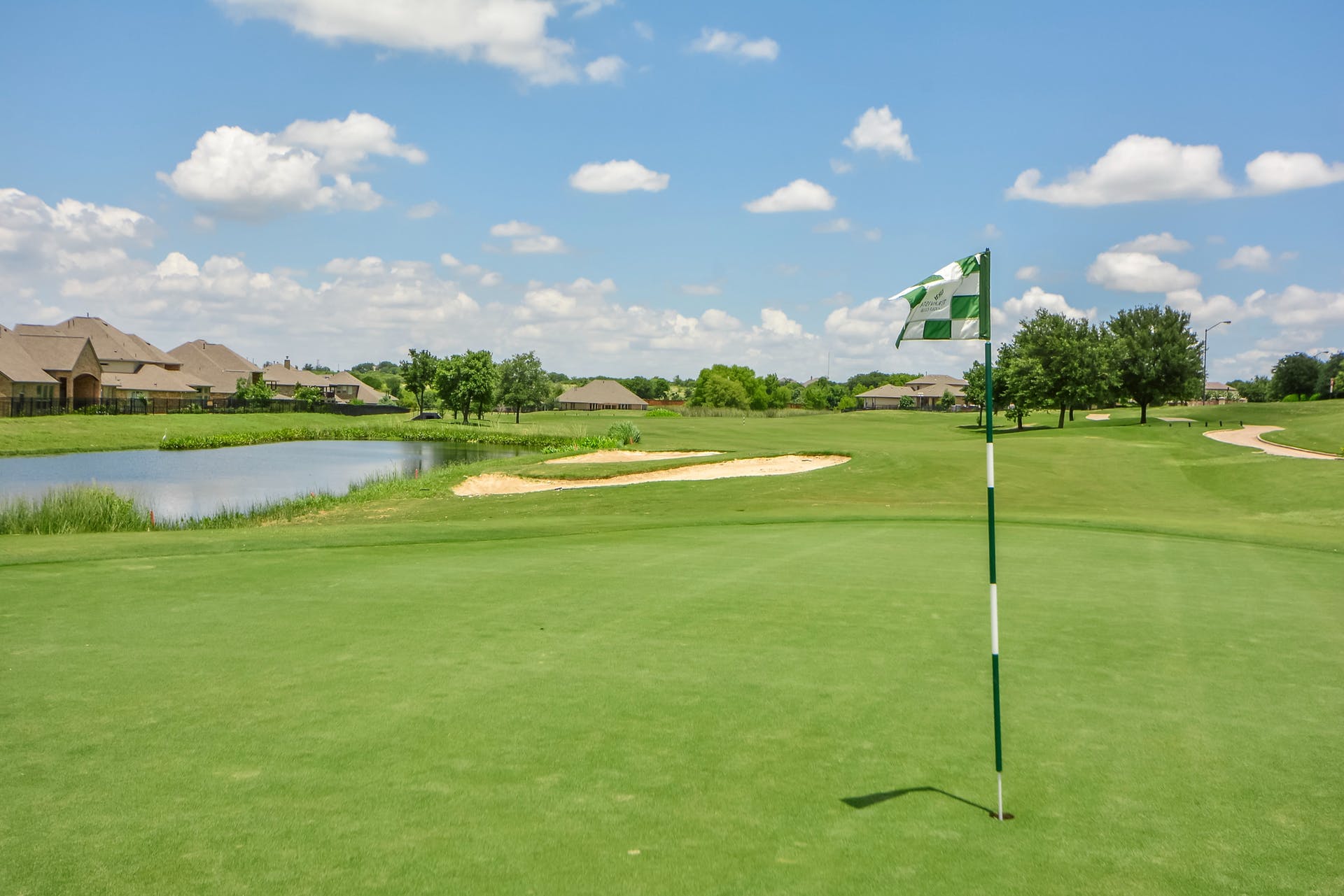 2004 Autumn Run Lane Round Rock, TX 78665 - Photo 34 of 37 Green fairways and a serene pond frame this idyllic golf course community setting.
