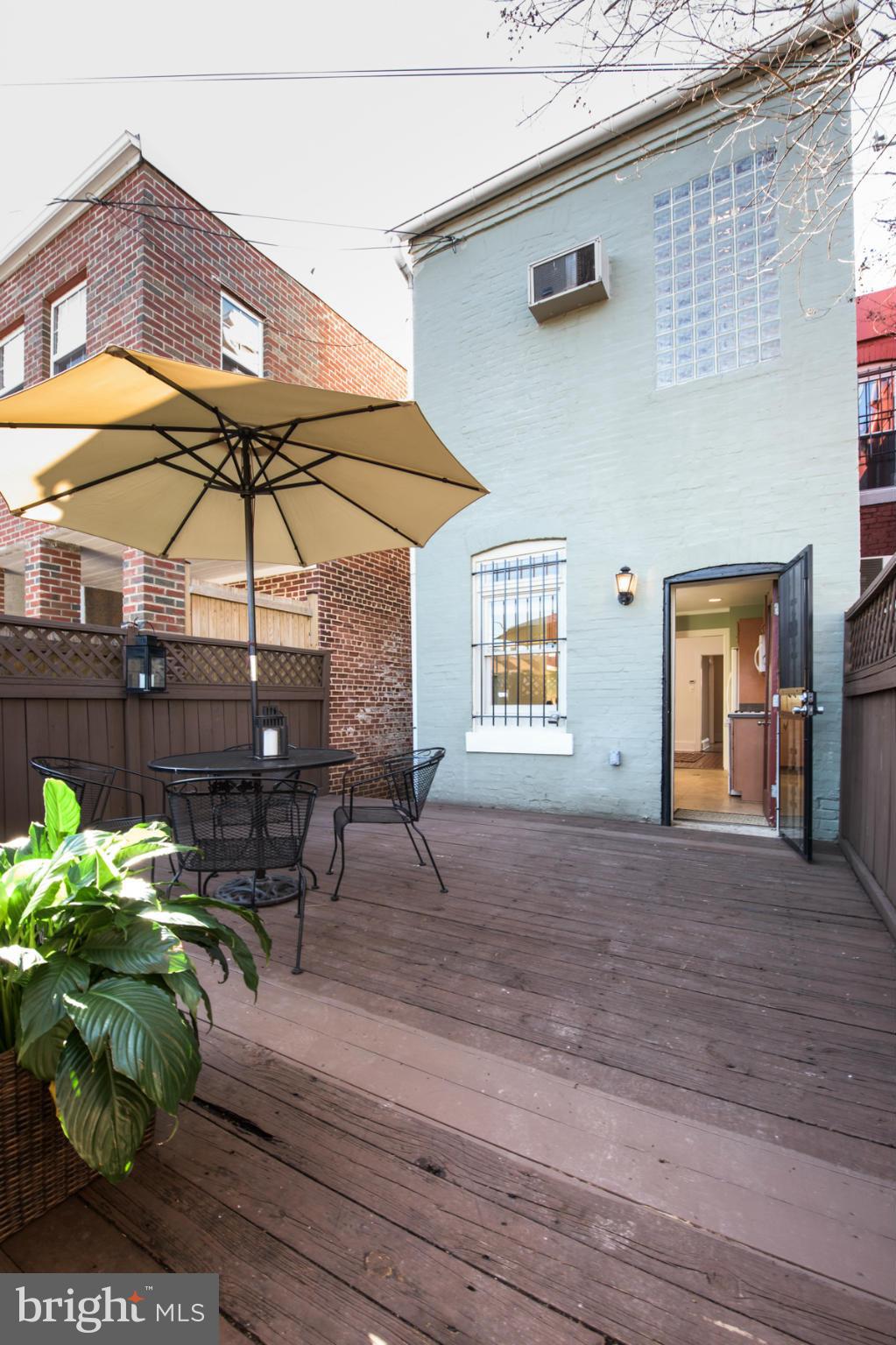411 3rd Street Northeast Washington, DC 20002 - Photo 11 of 30 Rear deck