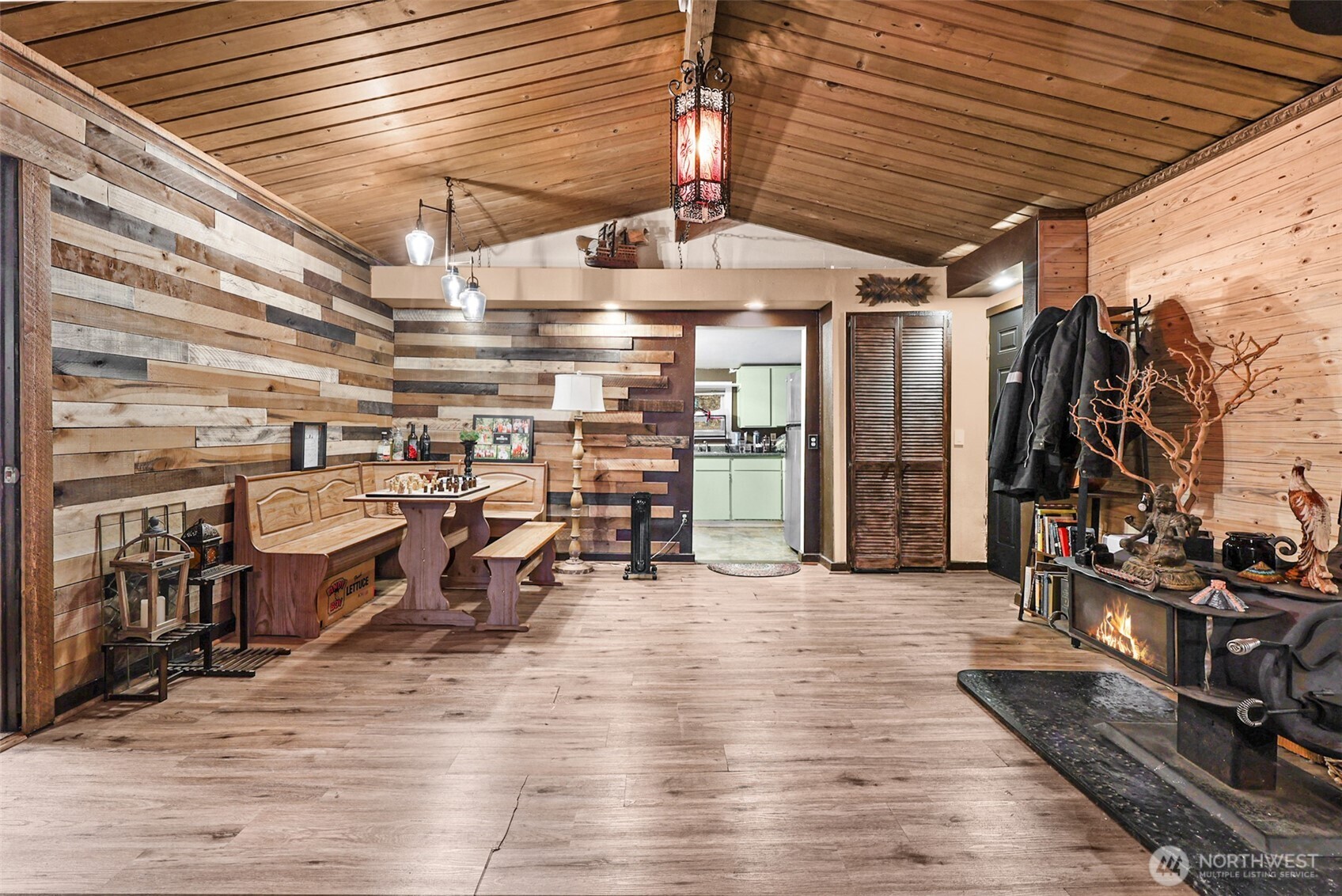 13109 Crystal Springs Road Granite Falls, WA 98252 - Photo 23 of 32 a view of a room with wooden shelves