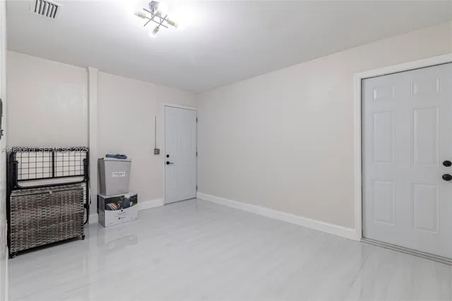 a view of an empty room