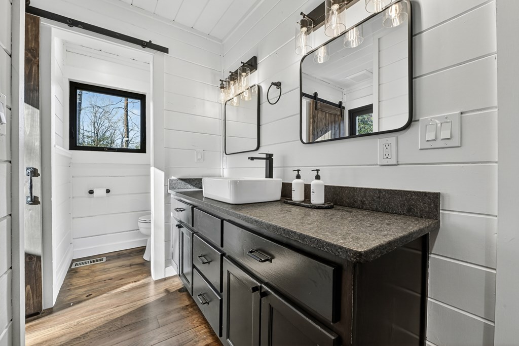 427 Green Ridge Road Blue Ridge, GA 30513 - Photo 21 of 53 a view of a sink and a mirror in a kitchen