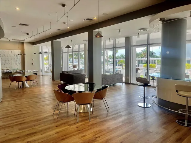 a view of a city with tall buildings